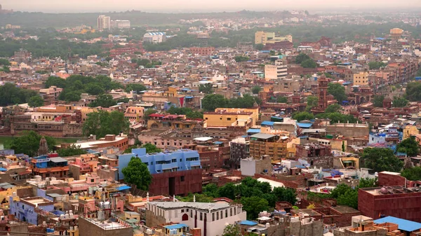 Aerial view of Indian city