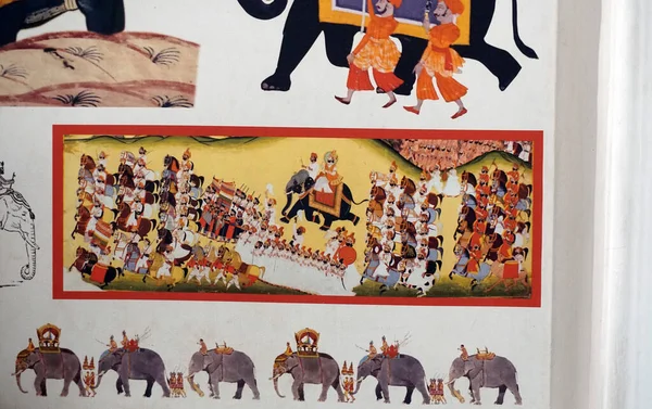 Зображення Стіні Стародавнього Храму Індії — стокове фото