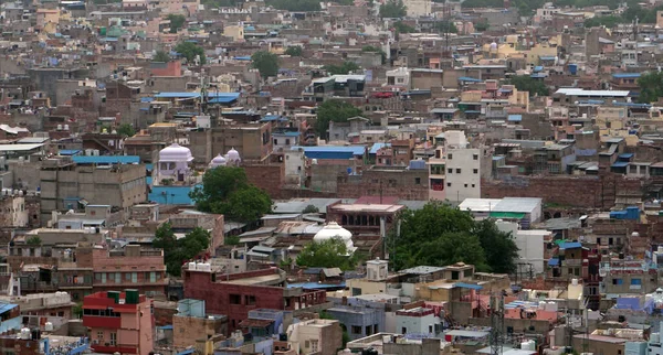Aerial view of Indian city