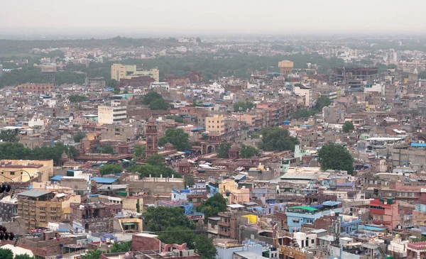 Aerial view of Indian city