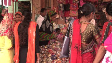 People on traditional indian market