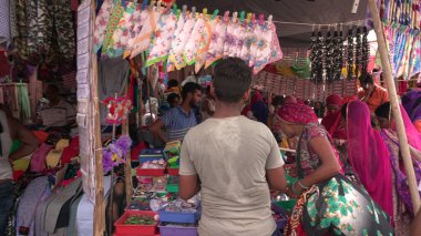 People on traditional indian market