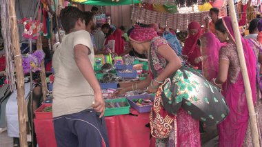 People on traditional indian market