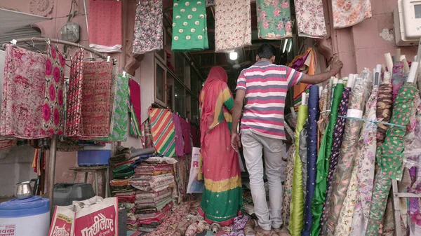 People Traditional Indian Market — Zdjęcie stockowe