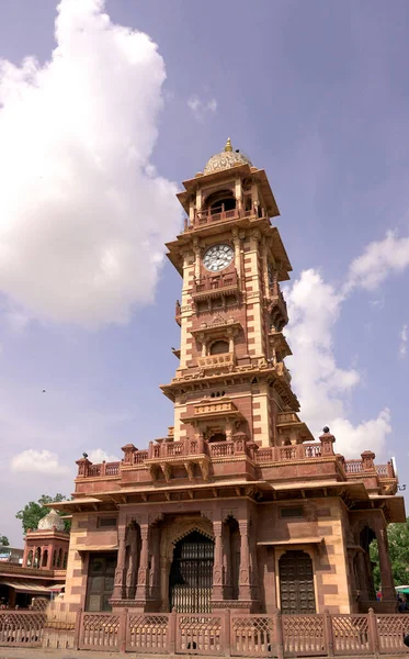 Beautiful Ancient Building Clock Tower India — Stok fotoğraf