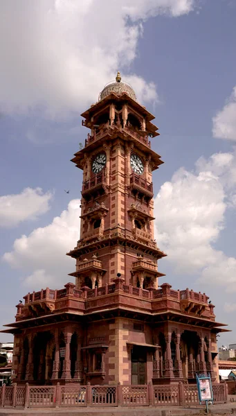 Красивое Старинное Здание Часовой Башней Индии — стоковое фото