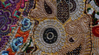 Abstract carpet background with colorful pattern