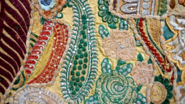 Abstract carpet background with colorful pattern