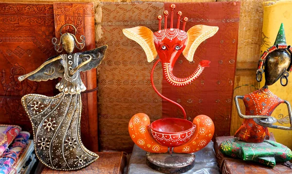 Beautiful Traditional Indian Statuettes Souvenirs — Foto Stock