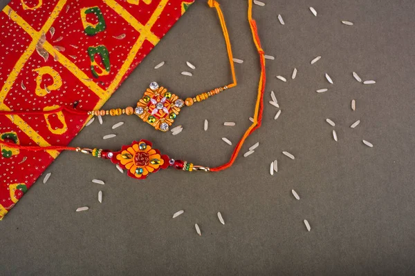 Traditional Indian Jewelry Rice Greeting Card — Fotografie, imagine de stoc