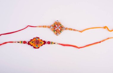 Traditional Indian jewelry on white background