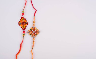 Traditional Indian jewelry on white background
