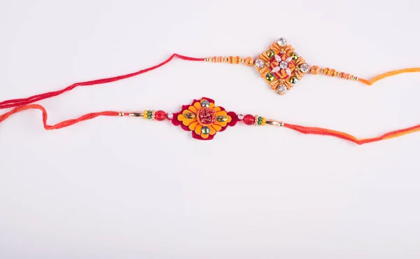 Traditional Indian Jewelry White Background — Fotografia de Stock