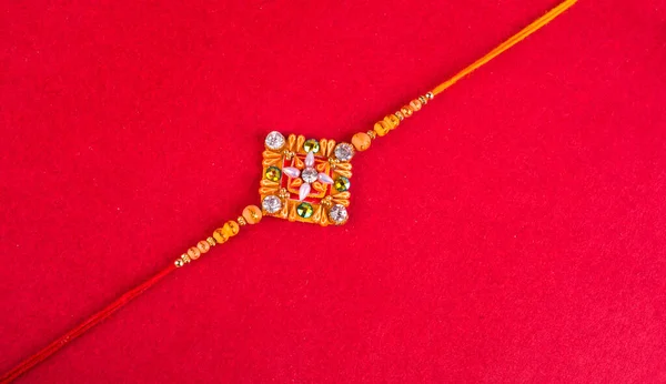 Traditional Indian Jewelry Red Background — Foto de Stock