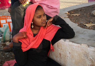 Trade on traditional market in India