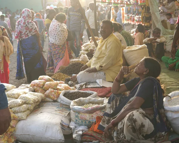 Trade on traditional market in India