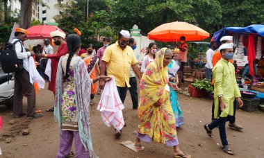 People on typical Indian market