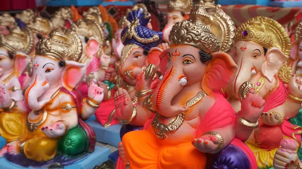 Ganesha Hindu statues selling on Indian market