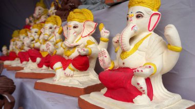 Ganesha Hindu statues selling on Indian market