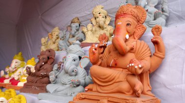 Ganesha Hindu statues selling on Indian market