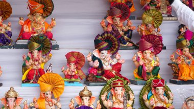 Ganesha Hindu statues selling on Indian market