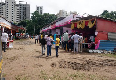 People on typical Indian market