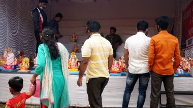 People on typical Indian market