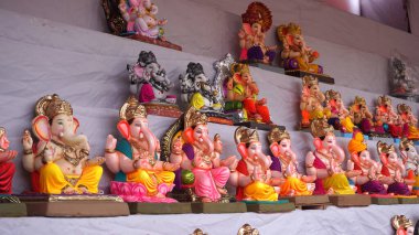 Ganesha Hindu statues selling on Indian market