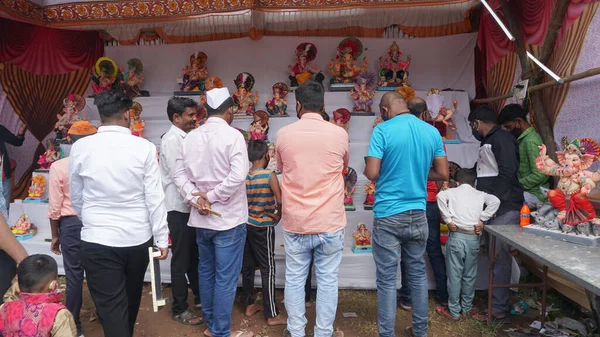 People on typical Indian market