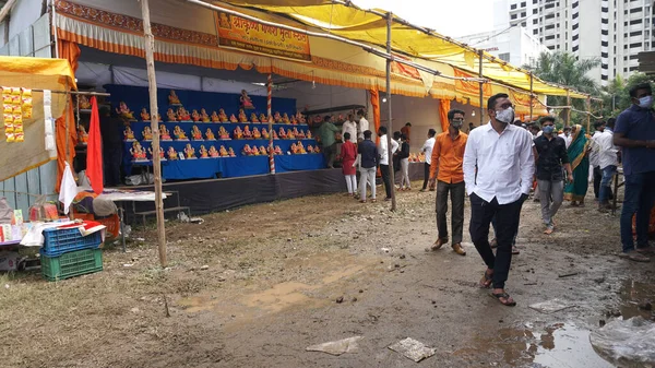 People on typical Indian market