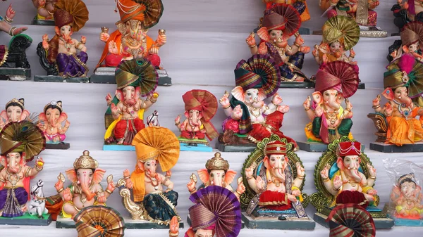 Ganesha Hindu statues selling on Indian market