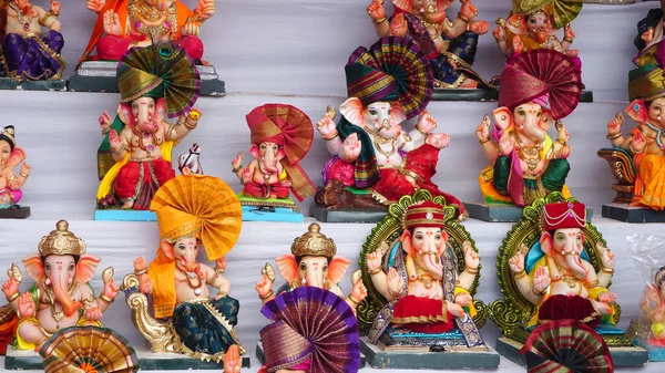 Ganesha Hindu statues selling on Indian market
