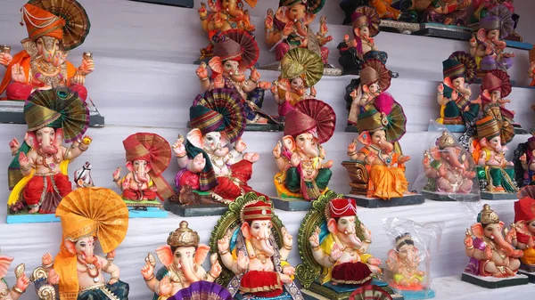Ganesha Hindu statues selling on Indian market