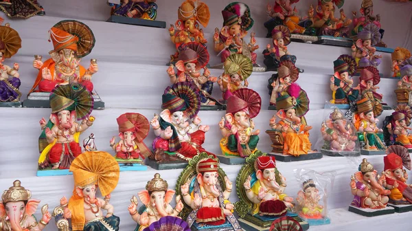 Ganesha Hindu statues selling on Indian market