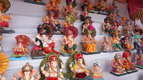 Ganesha Hindu statues selling on Indian market