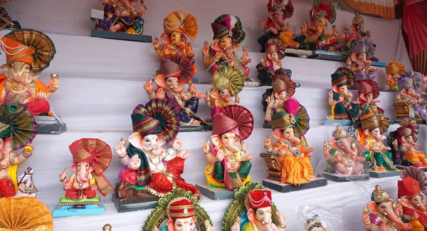 Ganesha Hindu statues selling on Indian market
