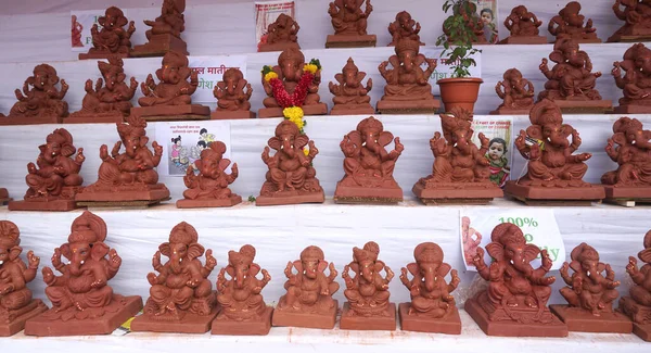 Ganesha Hindu statues selling on Indian market