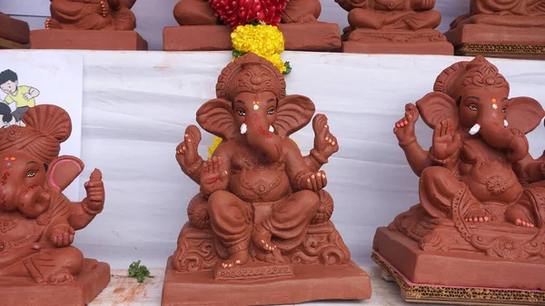 Ganesha Hindu statues selling on Indian market