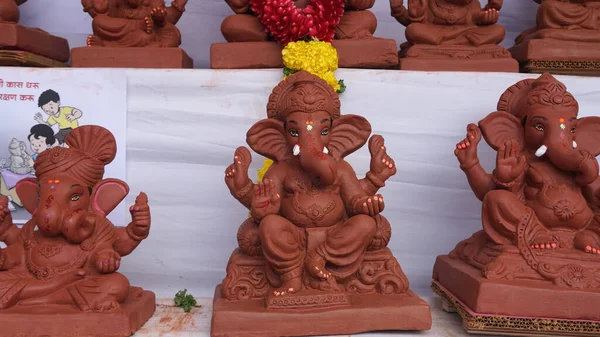 Ganesha Hindu Statues Selling Indian Market — Stock Photo, Image