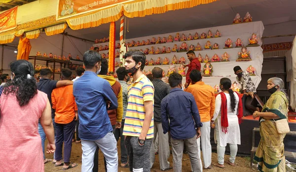Ganesha Hindu statues selling on Indian market