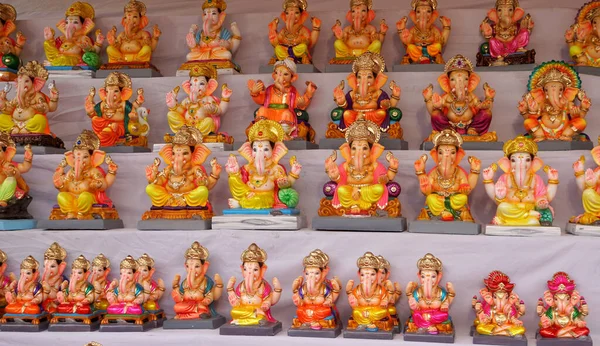 Ganesha Hindu statues selling on Indian market