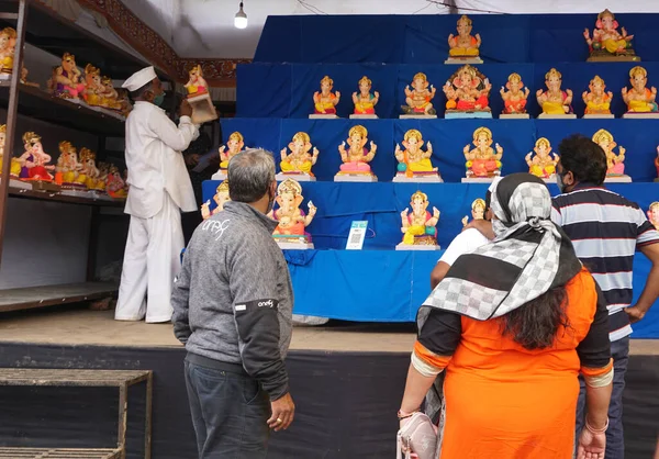 Ganesha Hindu statues selling on Indian market