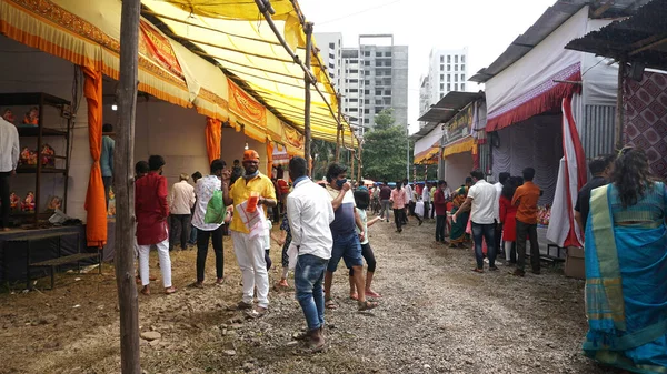 People on typical Indian market