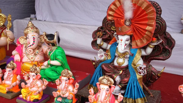 Ganesha Hindu statues selling on Indian market