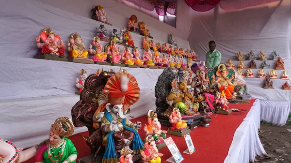 Ganesha Hindu statues selling on Indian market