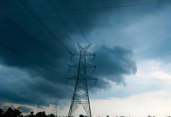 High voltage power lines in India