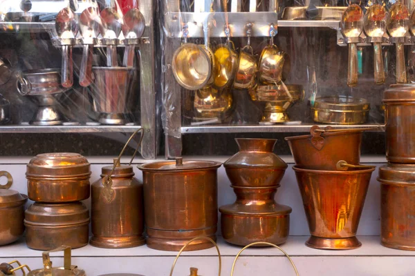 Традиційний Місцевий Ринок Індії Товарами — стокове фото