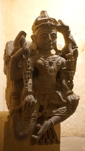 Estatua Espiritual Del Dios Hindú Antiguo Templo Jaisalmer Fort Rajastán — Foto de Stock