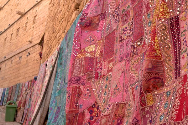 Hindistan Jaisalmer Rajasthan Hindistan Yapımı Yama Halı Manzarası — Stok fotoğraf