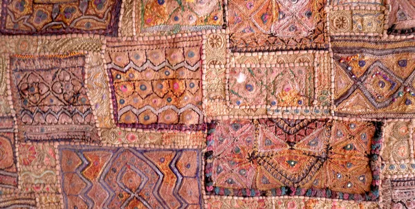 印度拉贾斯坦邦Jaisalmer市的印度手工拼凑地毯景观 — 图库照片